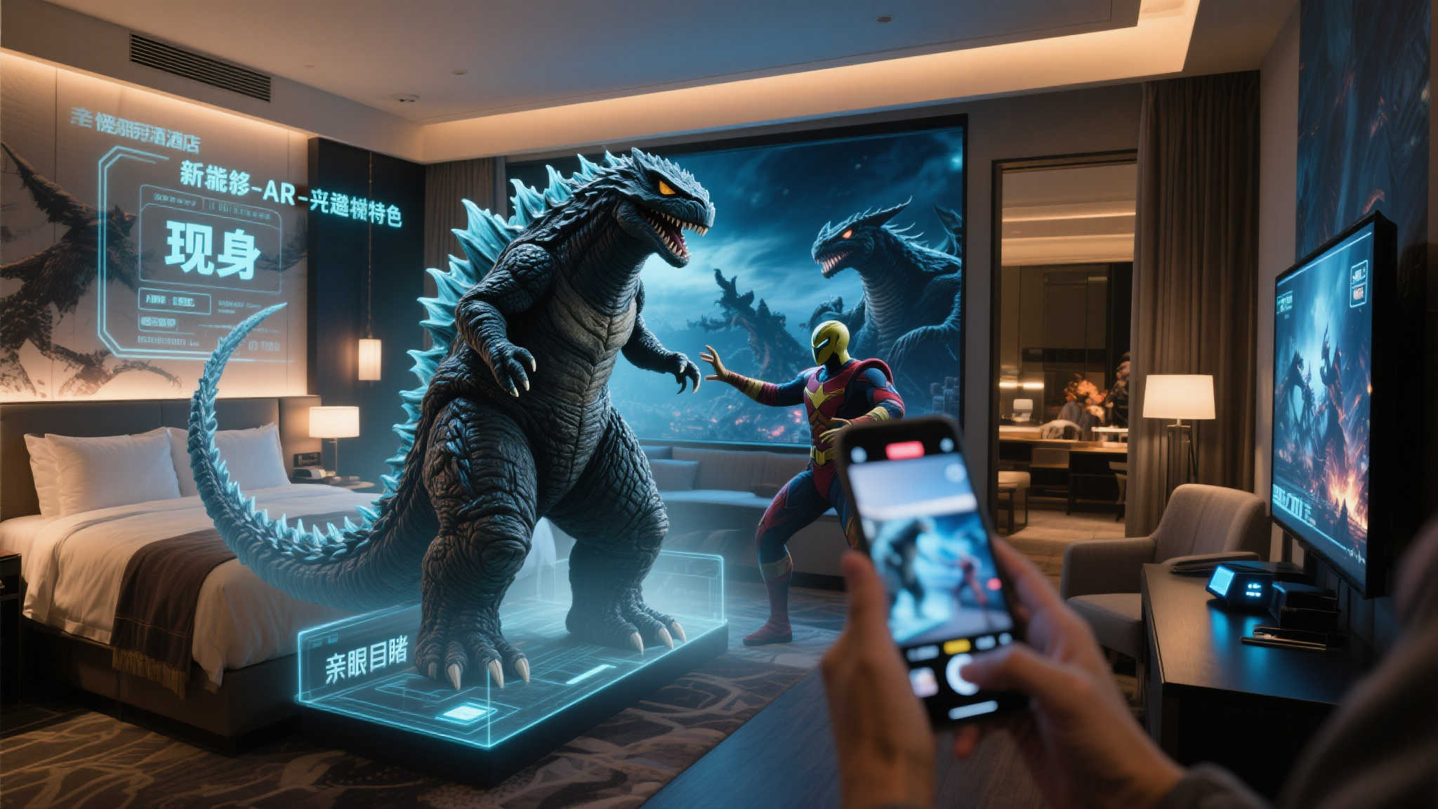 全球首创!日本特摄主题客房7月亮相,近距离感受怪兽魅力 近距离欣赏怪兽的独特体验
入住这家酒店